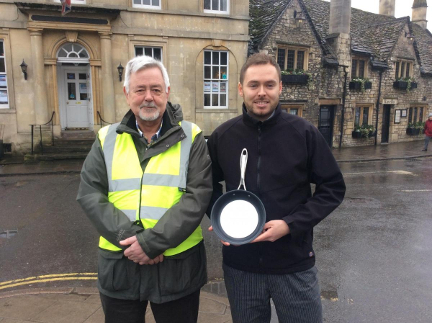 Harry brings home the double at annual Pancake Day Race